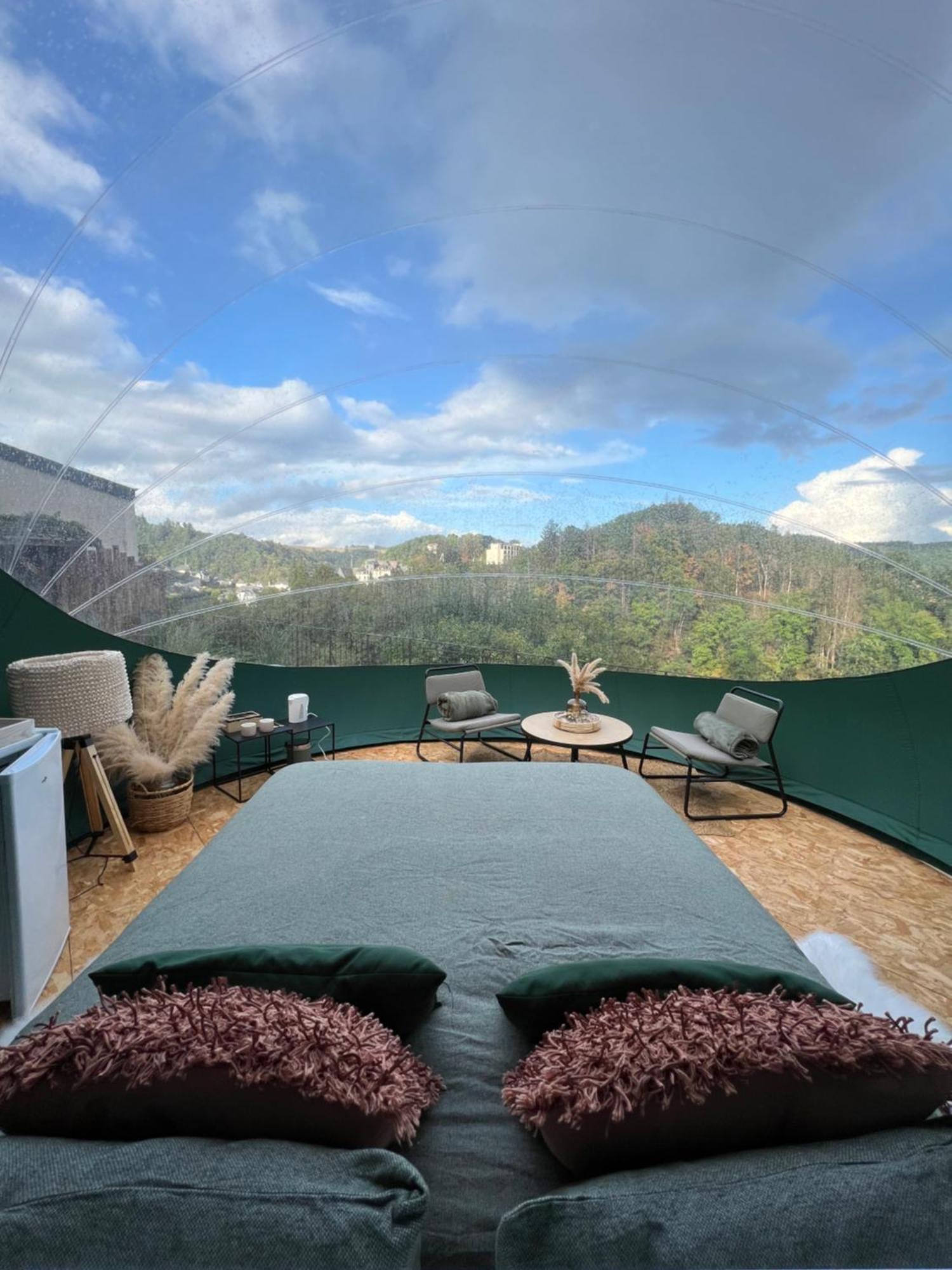 Bulle Time Flies - Logement Insolite Hotell Bouillon Exteriör bild